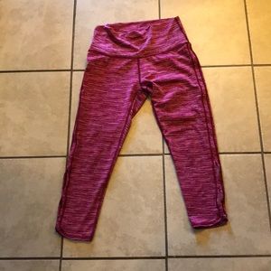 Maroon Aerie High Waist Cropped Leggings